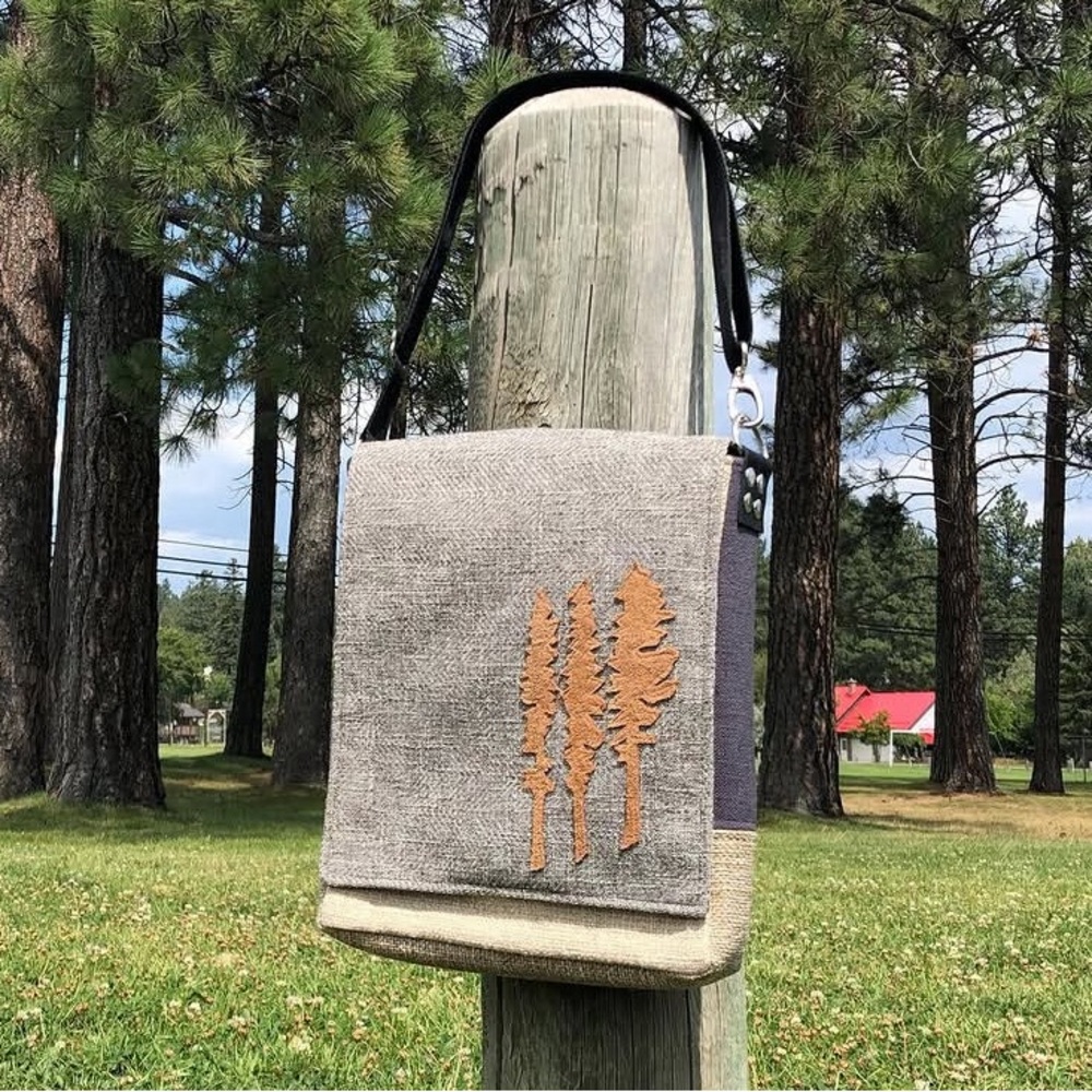 FUNKY THISTLE Handmade Textile Messenger Bag